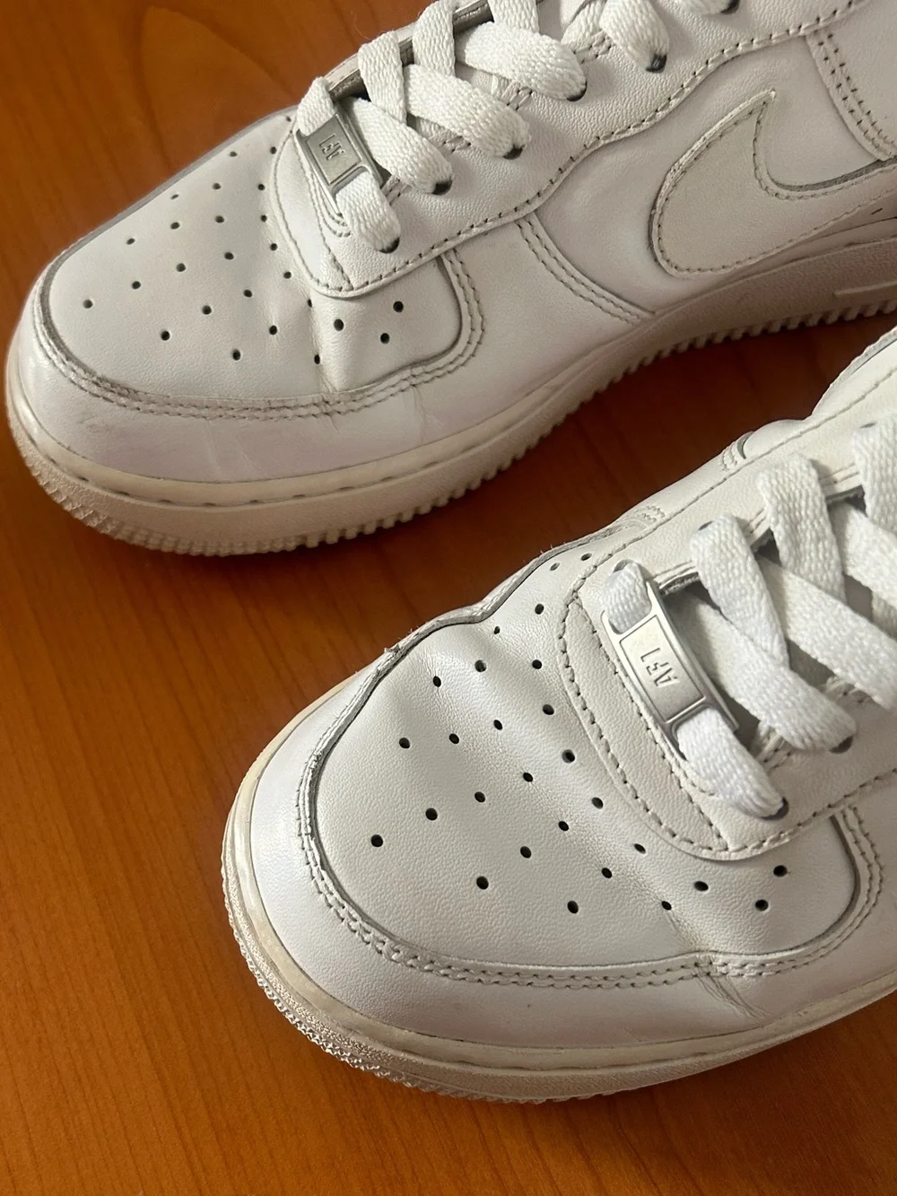 Nike White Low-Top Leather Sneakers